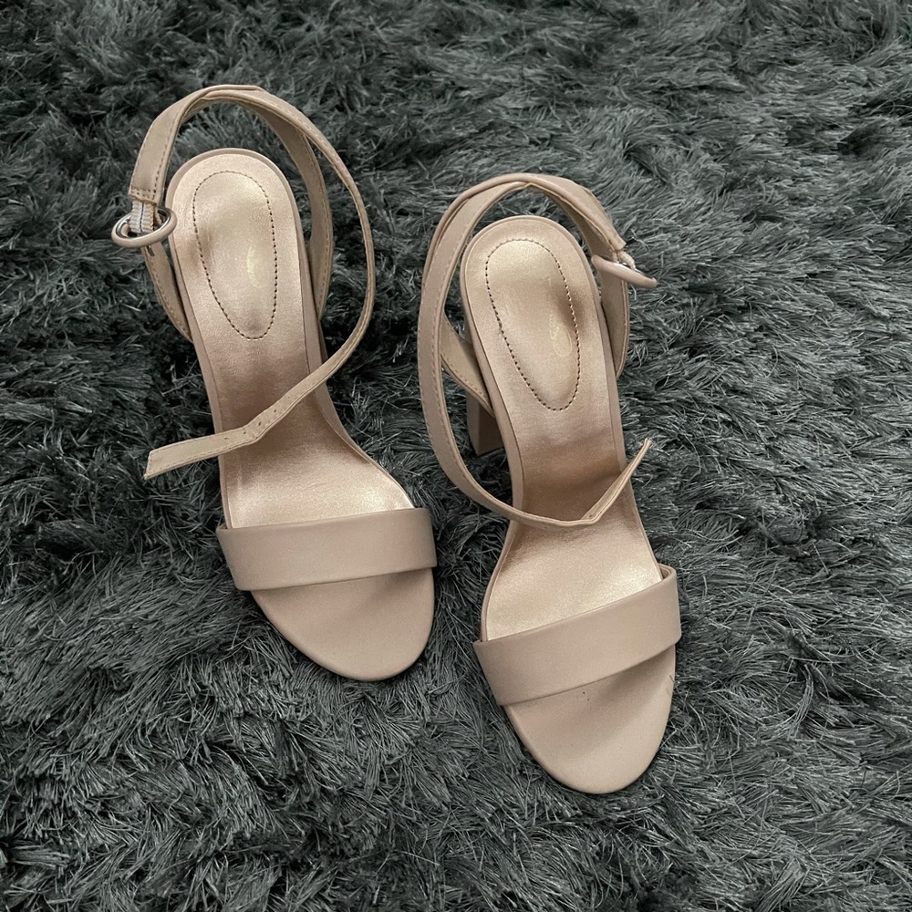 Nude heels.
